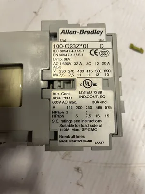Allen-Bradley 100-C23Z*01 Ser C 3-Pole IEC Contactor -NIB