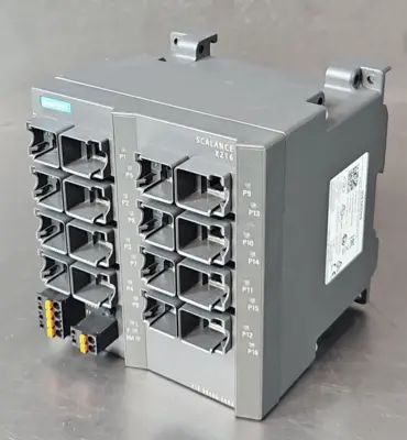 USED Siemens 6GK5216-0BA00-2AA3 SIMATIC NET ETHERNET SWITCH, (216-0BA00-2AA3)