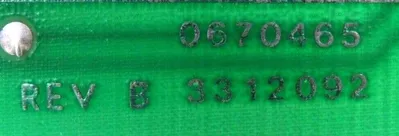 REFURBISHED MARKEM 0670465 CONTROL BOARD REV B 3312092