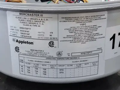 Metal Halide Light Fixture