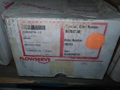 PALLET OF ASSORTED FLOWSERVE REPLACEMENT PARTS