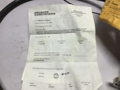 Branham AFLEX 120AFL0097 Corroline Hose OP PSI: 230 TEST PSI: 350