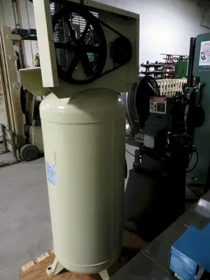 5 HP, Ingersoll Rand Vertical Air Compressor, 60 Gallon Tank, 230 Volt, Single Phase