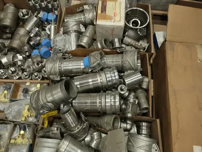 3 PALLETS OF ASSORTED VALVE PARTS