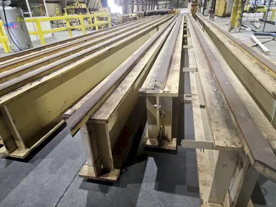 35 TON X 1050' BAY LENGTH CRANE RAIL ON 25' SPACING W21 X 147 BEAM (2100' LINEAR) : YOBRO 25192