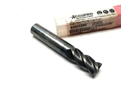New | in-Stock ACCUPRO SQUARE END MILL: 1/2" DIA, 1" LOC, 4 FLUTE, SOLID CARBIDE Carbide Endmills | Maverick Industrial Sales #1105784