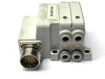 Used SMC Base Mounted Plug-In Manifold 28-Pin Connector Parts (Hydraulics and Pneumatics) Michigan US | Maverick Industrial Sales #1395226