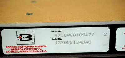 NEW BROOKS INSTRUMENT DIVISION 1370CB1B4BAS FLOWMETER