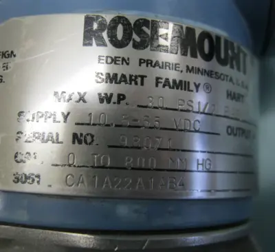 USED Rosemount 3051 CA 1A 22A1AN4
