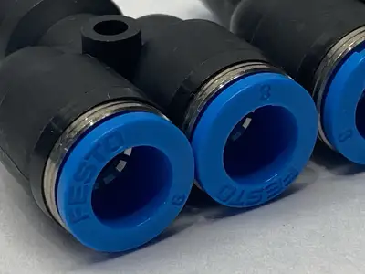 QSY-8, 153150 | Festo QSY-8 Push-In Y-Connector/Fitting 8mm Tube O.D. 153150 LOT OF 2 - New Other