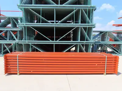 Interlake 156"x 6" Teardrop Pallet Racking Rack Step Beam Crossmember 5420Lb 59E