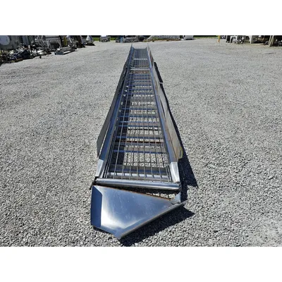Used Woods Fabrication Stainless Steel Troughing Conveyor - 30"W X 40'