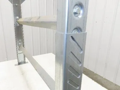 36"W Conveyor Leg Stationary Floor Support 30" to 43"H Galvanized