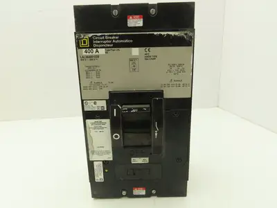 Square D LAL364001039 Circuit Breaker 600VAC 400AMP 3-Pole Gray Face Mag Trip