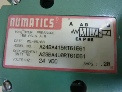 USED NUMATICS A24BA415RT61E61