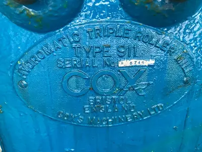 Cox 911 Triple M/S Roll Mill