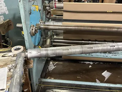 USED SHANKS COUNTER ROLL REWINDER