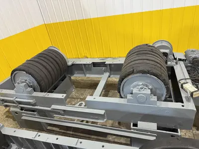 120 TON (240,000 LBS) RANSOME PANDJIRIS POWERED TANK TURNING ROLLS, POWER & IDLER: STOCK #23144