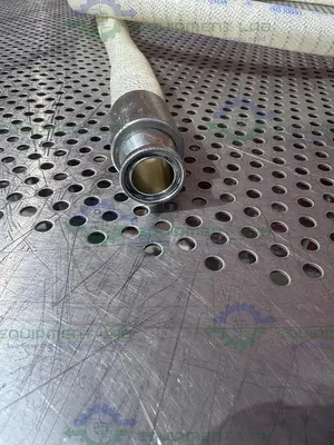 USED SANI TECH STHT-W-0750 96" SILICONE HOSE W/ 3/4" SANITARY FITTING