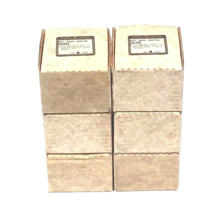 NEW LOT OF 6 GENERAL ELECTRIC CR4XG5 RAIL MOUNT ADAPTER