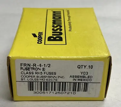 New | in-Stock COOPER BUSSMANN FRN-R-4-1/2 Miscellaneous Equipment (Electrical & Power) | Surplus Asset Holdings #1188894