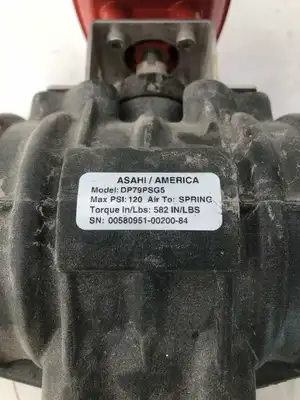 ASAHI/America DP79PSG5 Pneumatic Air Actuated 2″ PVC Butterfly Valve 120PSI