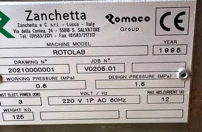 USED 1998 SANCHETTA VO205.01