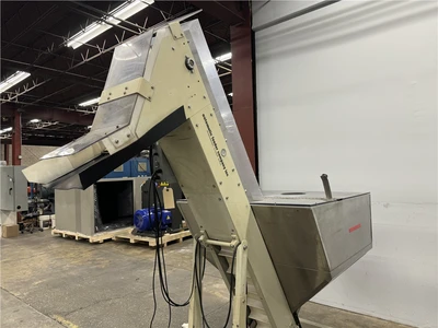 8" Wide Hoppmann Inclined Conveyor