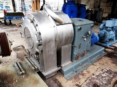 Krauss-Maffei SZ 70-1 pusher centrifuge, 316SS.