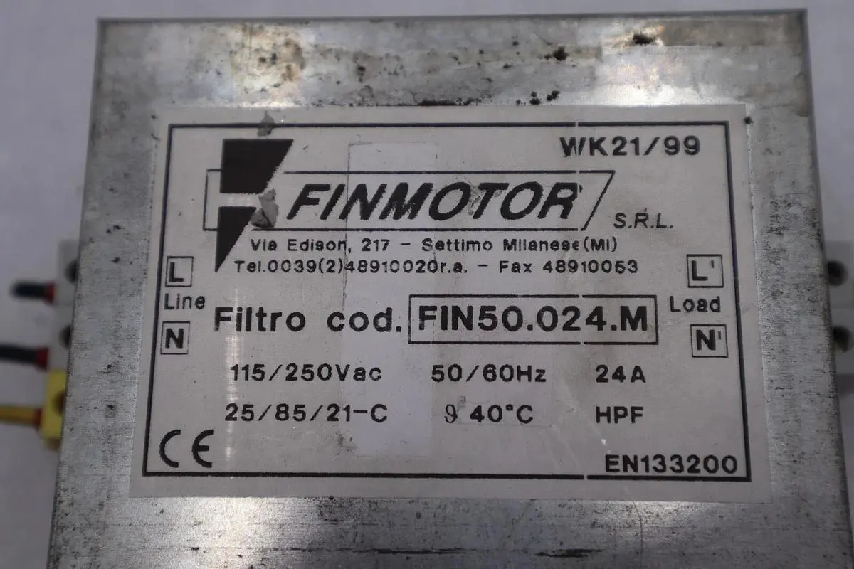 FINMOTOR FIN50.024.M FILTER STOCK #K-2389