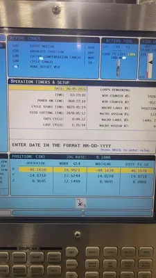 Used 2014 HAAS VF-9/40 Vertical Machining Centers Ontario CA | Trader Machinery Inc #1341480
