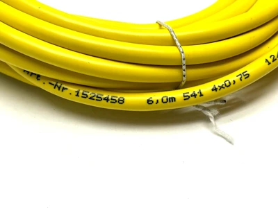SAC-4P- 6,0-541/M12FS BK | Phoenix Contact  Sensor/Actuator Cable 6m Length 1525458 - New – Open box