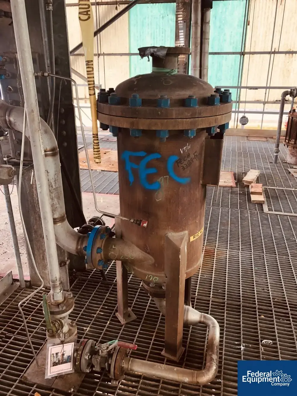 USED Trumbo, Incorporated 40 Gal Trumbo Receiver, S/S, 100#