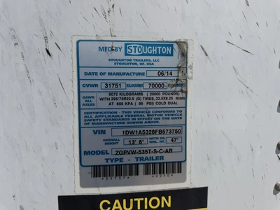 Used 2015 STOUGHTON _UNKNOWN_ Box Trailers Indiana US | Miedema Asset Management Group #1414378