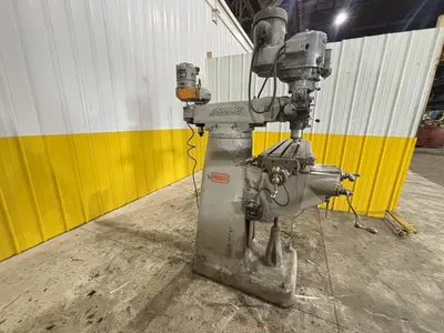1.5 HP BRIDGEPORT VERTICAL RAM TYPE MILL & SLOTTING HEAD: STOCK #23195