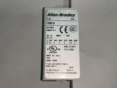 Used ALLENBRADLEY 100S / 100C60*00 PLC Contactors Ohio US | HGR 24 #1518401
