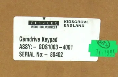 NEW ALSTOM CEGELEC INDUSTRIAL CONTROLS GDS1003-4001 GEM DRIVE KEYPAD GDS10034001