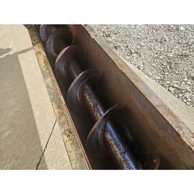 Used Screw Conveyor U-trough auger Industrial 9" Dia x 18' L
