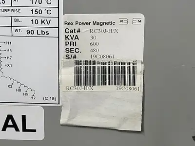 USED REX POWER MAGNETICS RC30J-H/X