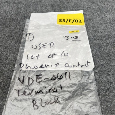 Used Phoenix Contact VDE-0611 Terminal Blocks California US | Davliegogo LLC #1705861