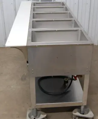 142-1217 Duke 72 Inch 5 Well Stainless Steel Hot Food Warmer Steam Table