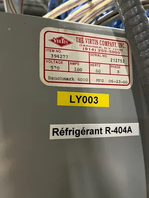Lyophilizer VIRTIS FREEZE DRYER Freeze Dryer / Lyophilizer Model: BM4000 LL-55 # 3426