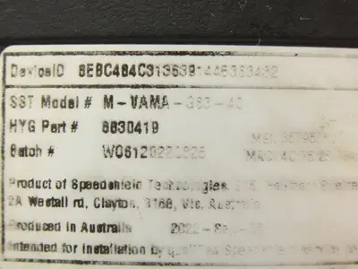Speedshield M-VAMA-G63-40 Velocity Asset Manager Module Off Hyster E80XN