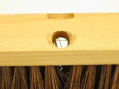 18" Garage Shop Brush Wooden Push Broom Head 4" Palmyra Fill  Lot of 6