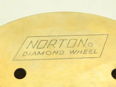 Norton MD100-N50M-1/8 Diamond Wheel MOS 6550 RPM Max 6.620x1-1/2x1-1/4