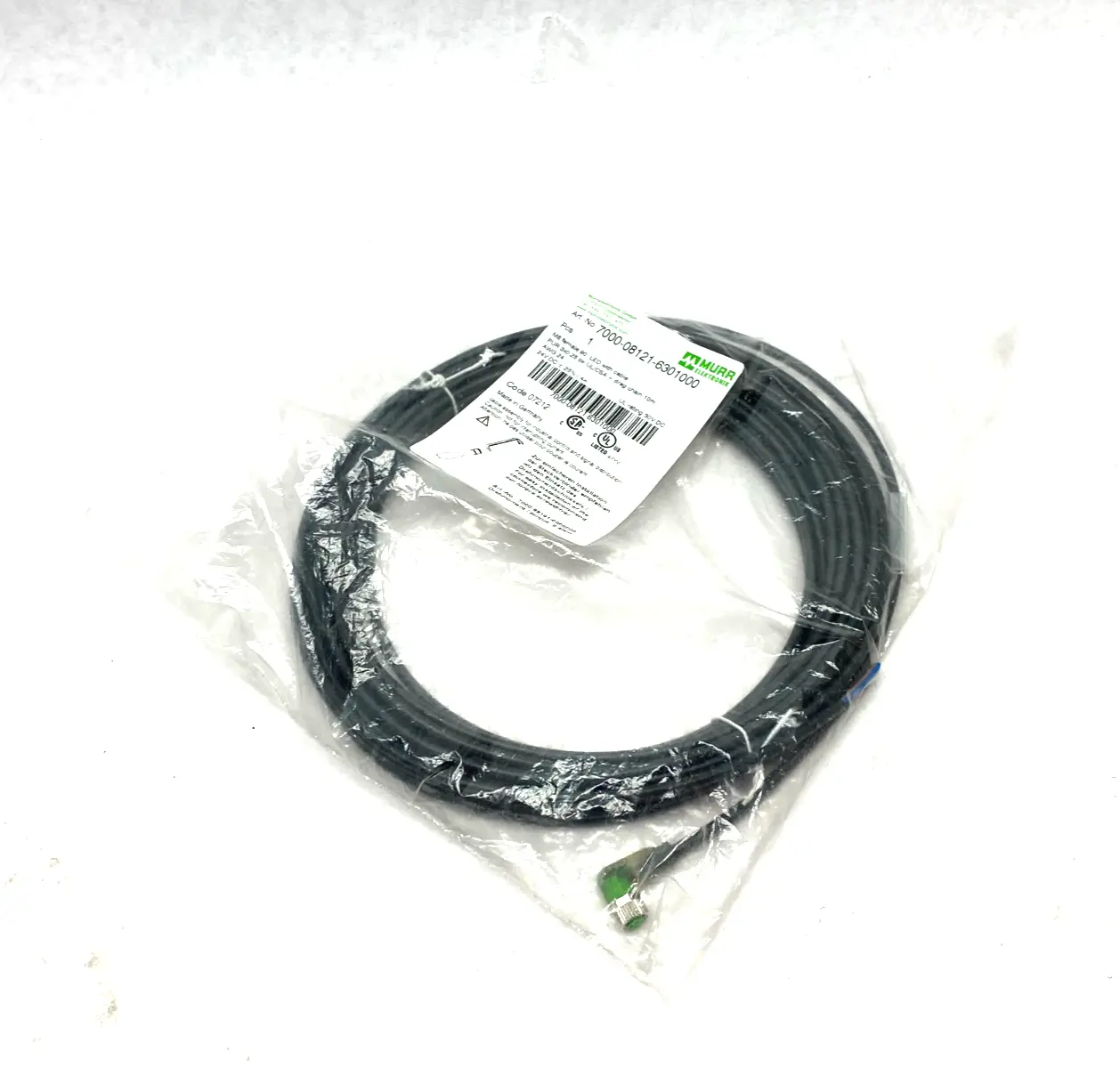 NEW MURRELEKTRONIK SINGLE ENDED M8 FEMALE 90° A-COD. LED CORDSET