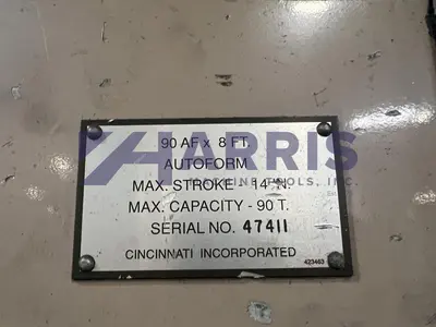 USED CINCINNATI INC 90AF 8FT