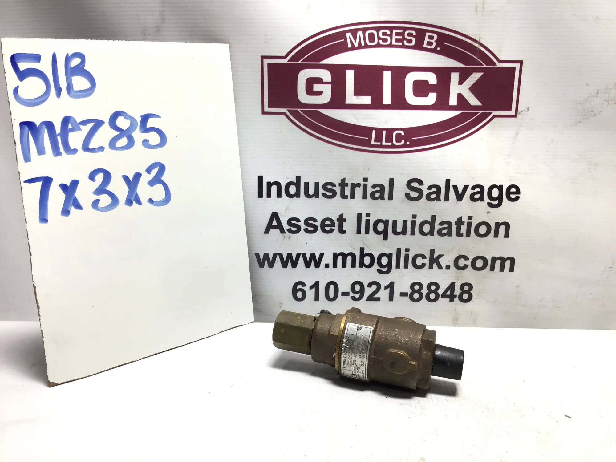 KUNKLE VALVE DIV MODEL 20-C02-MG
