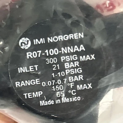 New | in-Stock Norgren R07-100-NNAA Air Pressure Regulators Indiana US | J&J Industrial Supply #519491