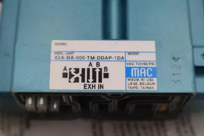 NEW MAC VALVES INC 82A-BA-000-TM-DDAP-1DA STOCK H1202